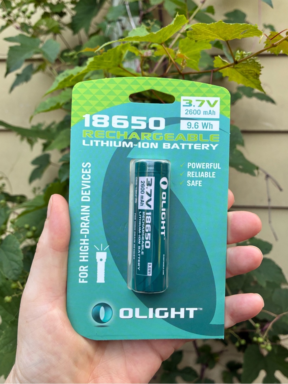 🔋18650 3.7V 2600mAh Rechargeable Lithium Battery - Teal